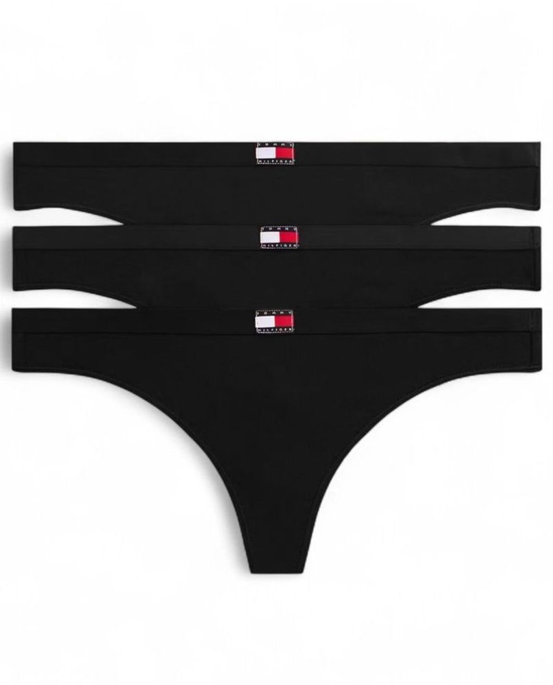 Женские трусики Tommy Hilfiger Heritage Logo 3P - black