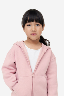 H&M Толстовка на молнии, бледно-розовый