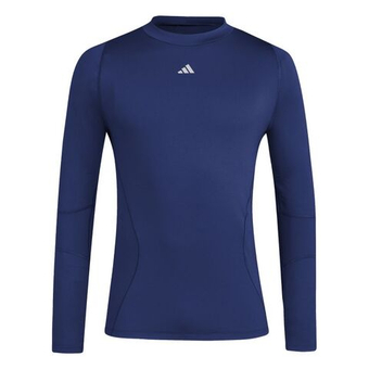 Мужская теннисная футболка с длинным рукавом Adidas Techfit Cold.rdy - tena blue