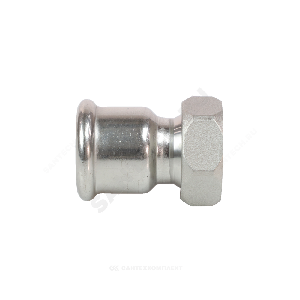 Муфта сталь нерж AISI 316L Дн 18х1/2" Ру16 пресс/нак/гайка Inoxpres RM 183018012