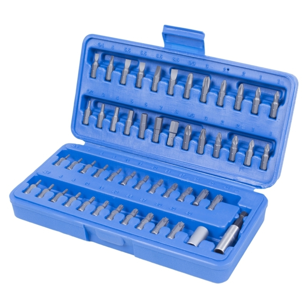 Набор вставок (бит) 1/4&quot;, HEX, TORX, Phillips, Slotted, Pozidriv, 50 предметов KING TONY 1050CQ