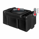 Пластиковый бак для душа 150 л с подогревом. Политим 150 л. прямоугольный (840x500x415см;черный) - арт.560734