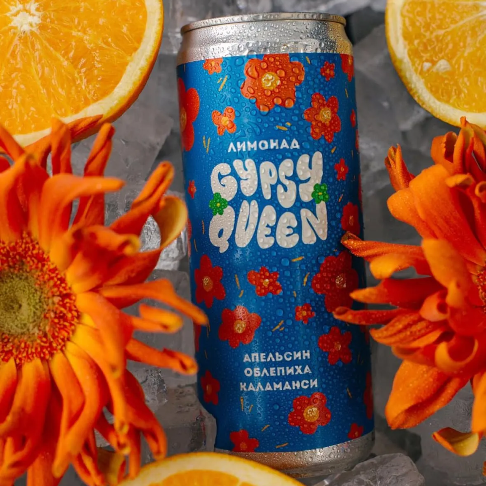 Лимонад Апельсин-облепиха-каламанси Gypsy Queen Sabotage, 330 мл