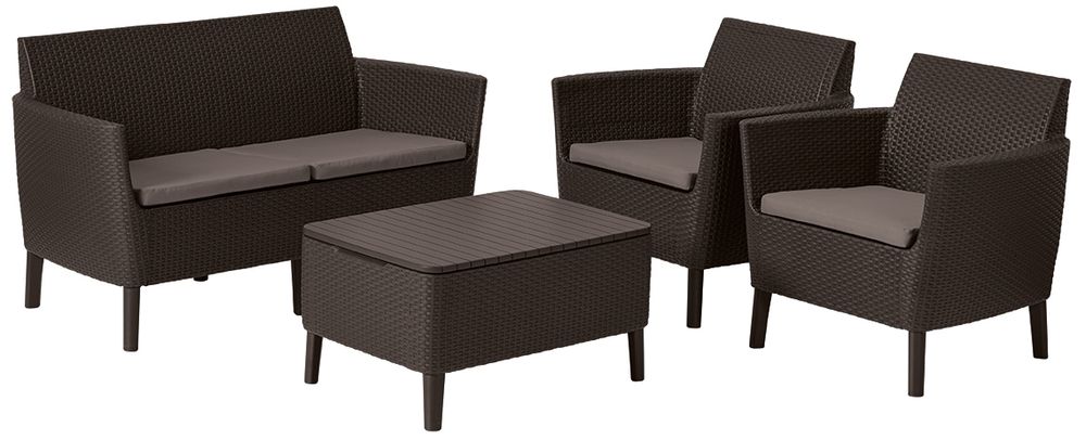 Комплект мебели Keter Salemo set коричневый