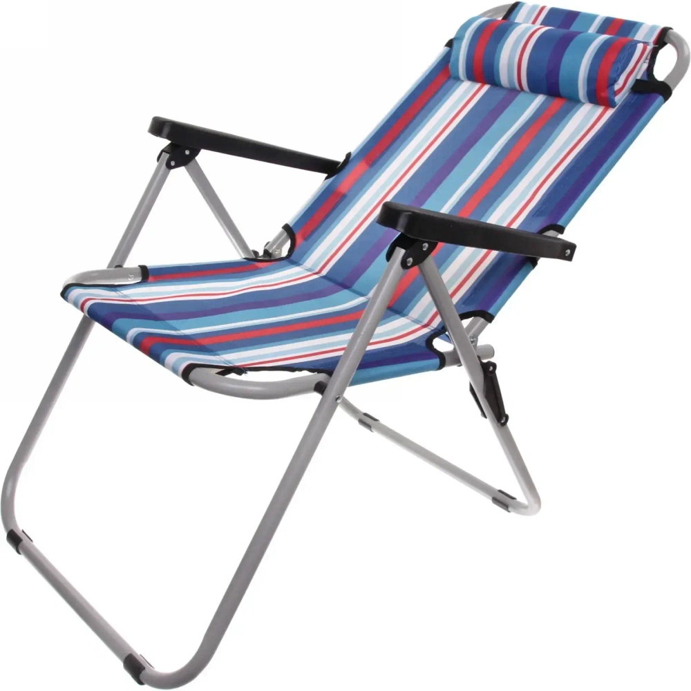 Стул 93*54*64см «Венера» складной, с подголовником,2 положения ДоброСад