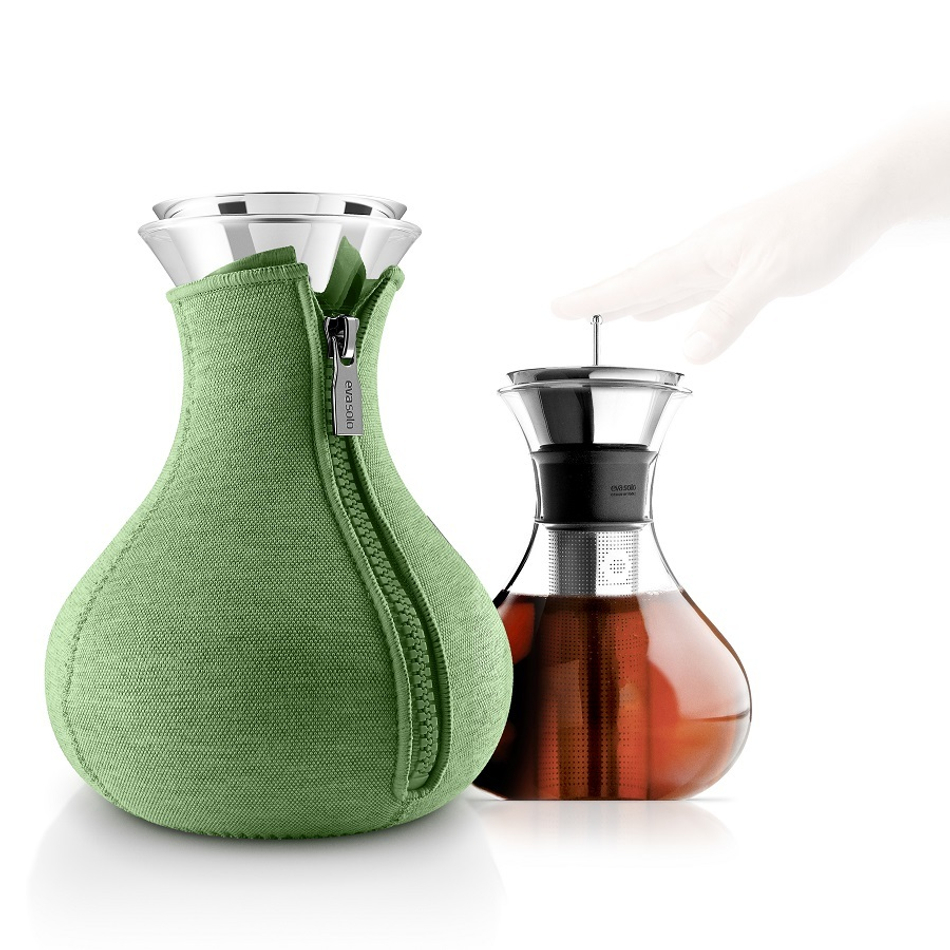 Чайник заварочный Tea maker в неопреновом текстурном чехле, 1 л , светло-зелёный, Eva Solo