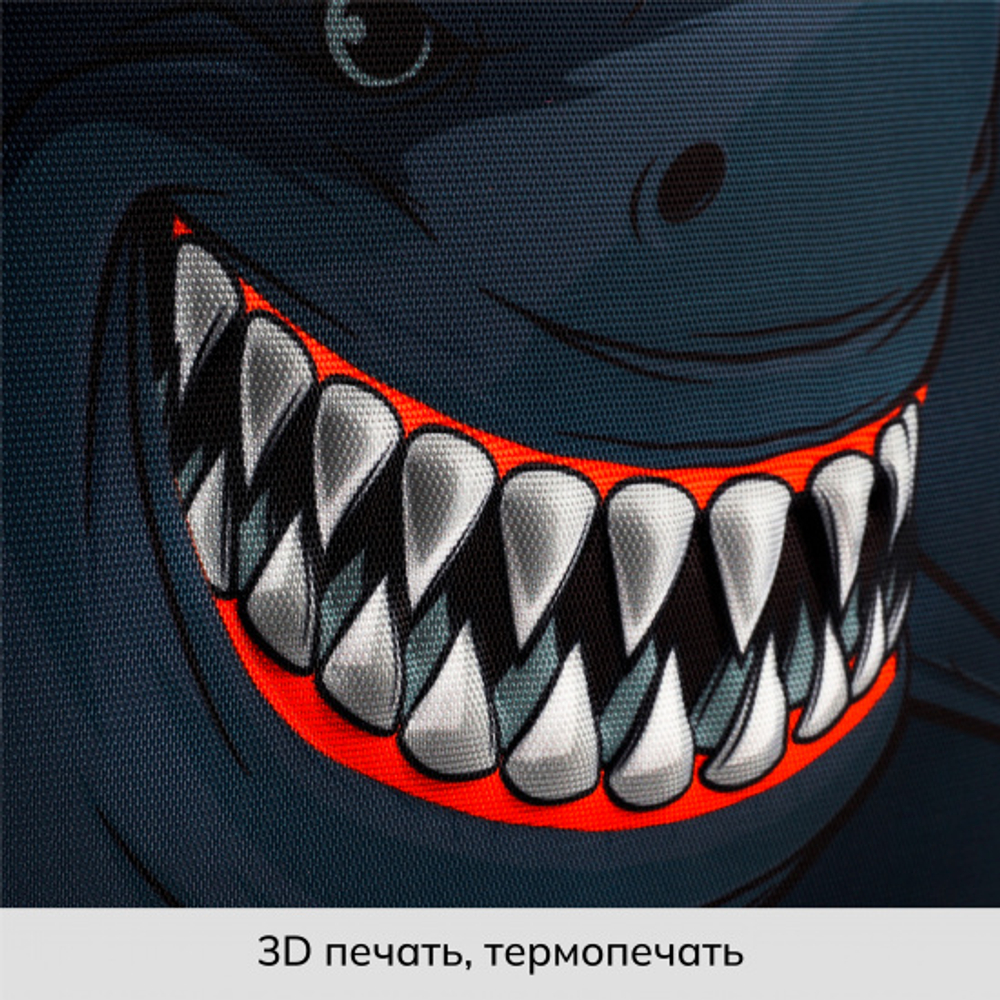 Ранец, спинка эргономичная, 1 отделение, 35*27*13 см, ERGO Light, Shark, КОКОС, 213970