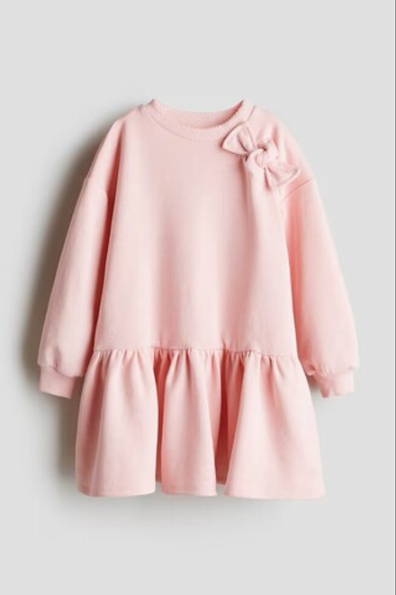 H&M Платье с бантом, розовый