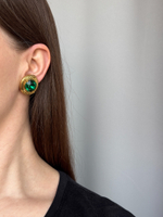 Моноклипса с зелёным кристаллом Sonia Rykiel