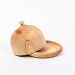 Масленка из дерева Сибирский Кедр для сливочного масла. MS4