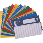 Разделитель пластиковый DELI, А4, 12 листов, цветной