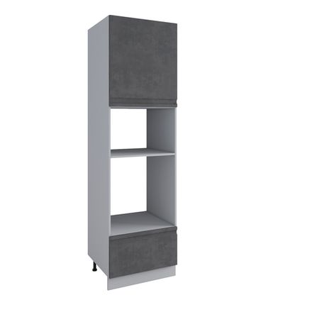 Кухня Модуль ПНС 600 (с нишей) Скала Бетон темный (левый)