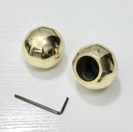 Наконечники Прима Шар для кованого карниза d20 мм, цвет золото