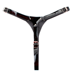 Черный трусики из лаковой кожи с плагом БДСМ Арсенал Vac-U-Lock 52018