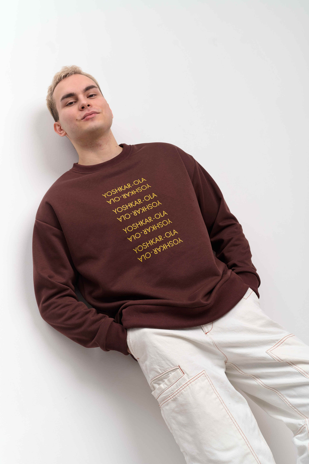 Свитшот мужской "Йошкар-Ола" шоколад