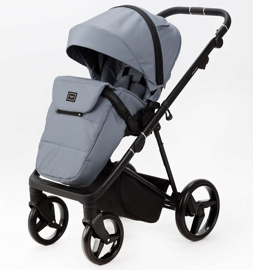 Детская коляска Adamex Quantum 2 в 1 Q-TK19 (Т.СЕРЫЙ)