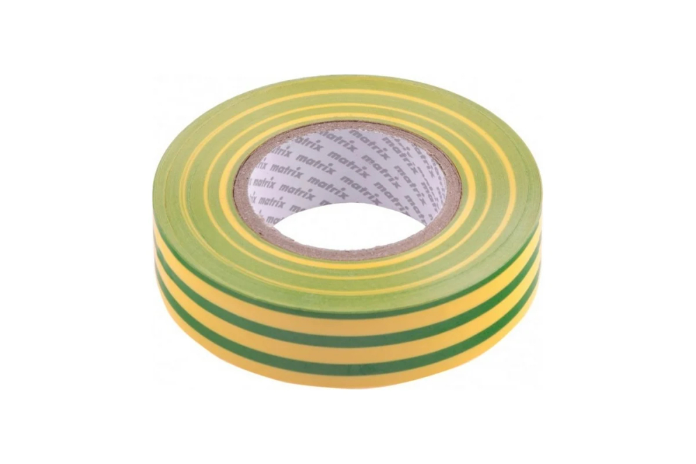 Изолента ПВХ, 19 мм х 20 м, желтая, 150мкм// Matrix (Матрикс)