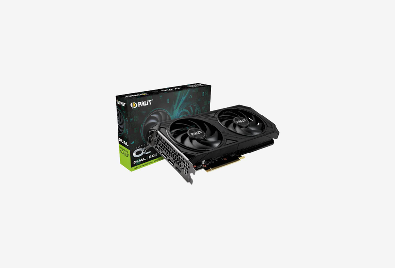 Видеокарта NVIDIA GeForce RTX 4060 Ti Palit Dual OC 8Gb (NE6406TT19P1-1060D)