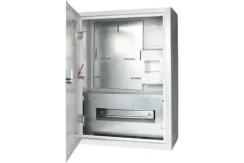 Щит учетно-распределительный KRZMI ЩУ-3Н-12 480*350*160 IP54 с замком + окно металлический 11695