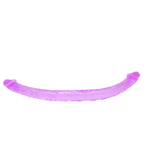 Двухголовый фиолетовый фаллоимитатор - 44,5 см.