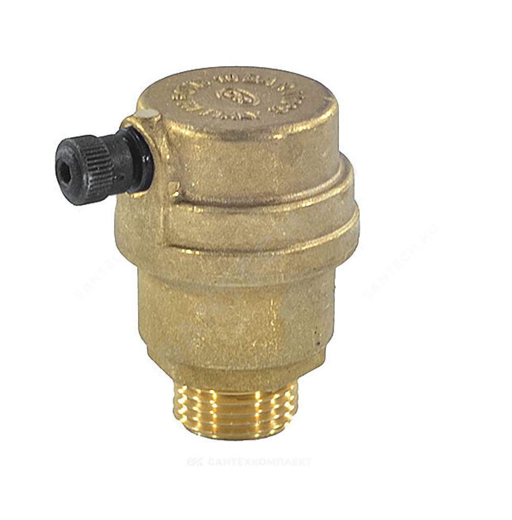 Воздухоотводчик автоматический латунь 500 Ду 15 Ру10 G1/2" НР прямой OR 0500.015