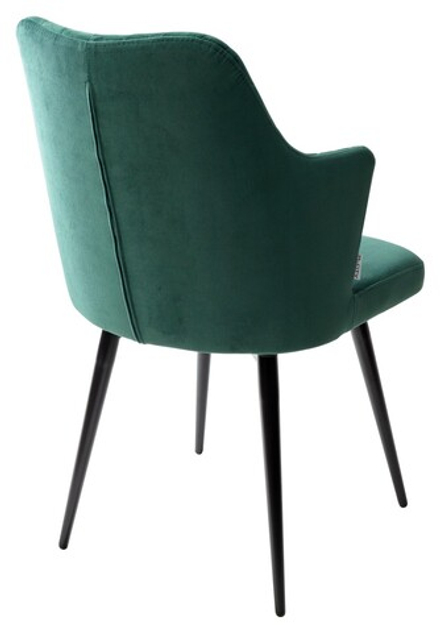 Стул М-City DISAUR Герман (Herman) поворотный на 360 градусов, Зеленый 19, Велюр, Черный каркас