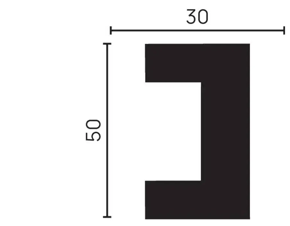 613-90SH/Молдинг(50*30*3000)/16, шт