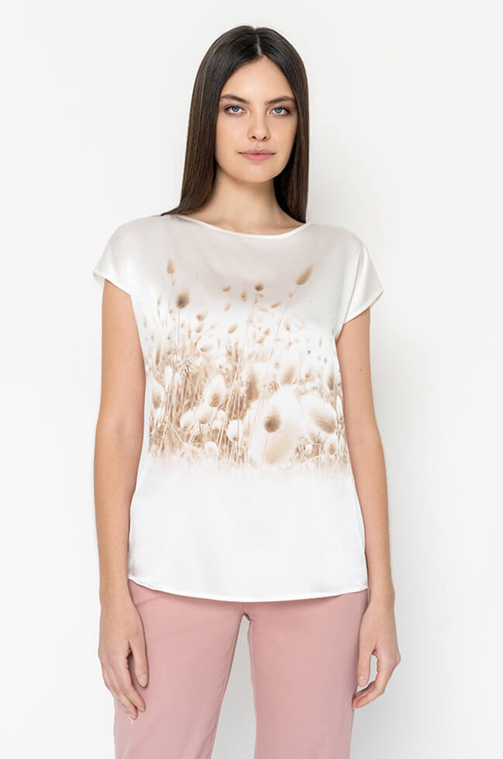 22653 Блузка женская (молочный)