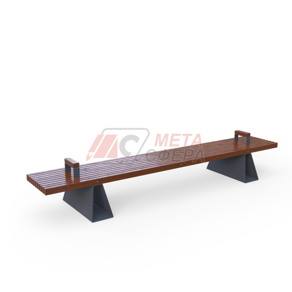 Лавка Сеул с подлокотниками