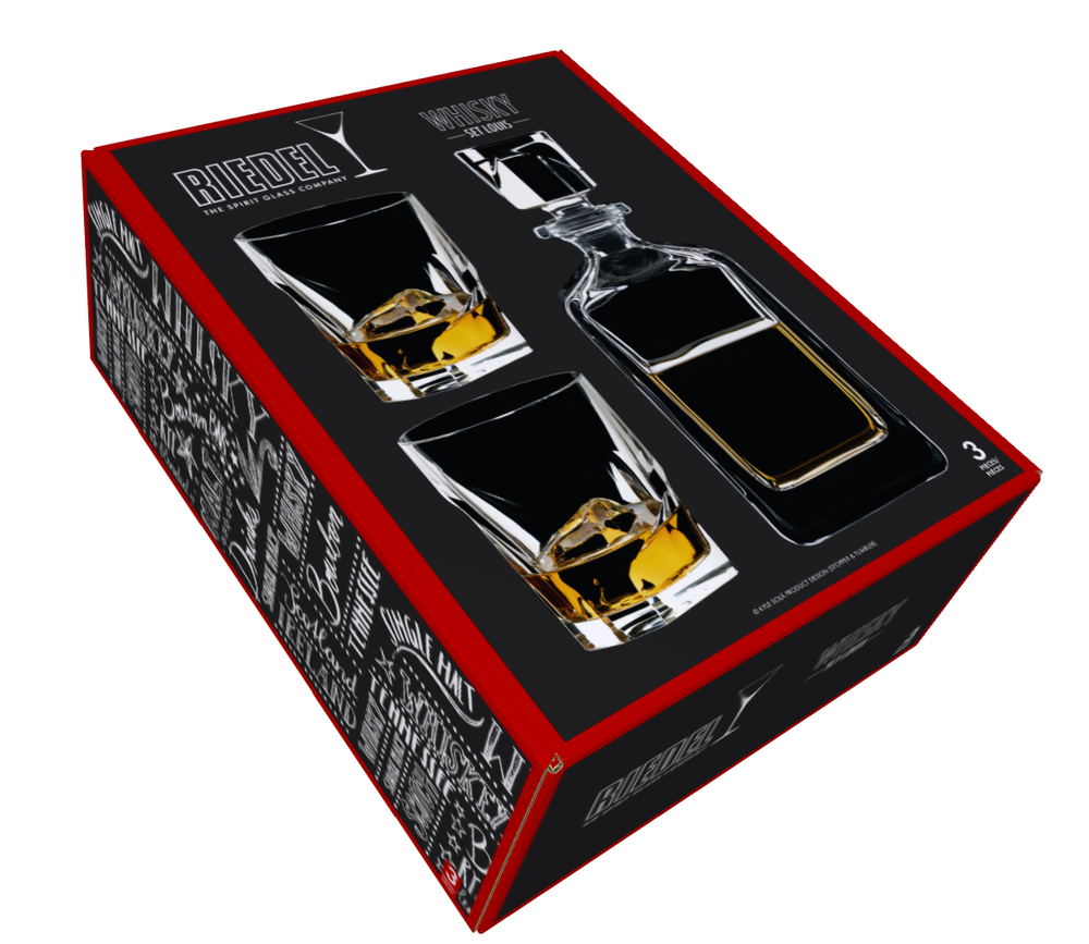 Набор бокалов для виски 2шт и декантер Riedel Whisky Set Louis Whisky Set