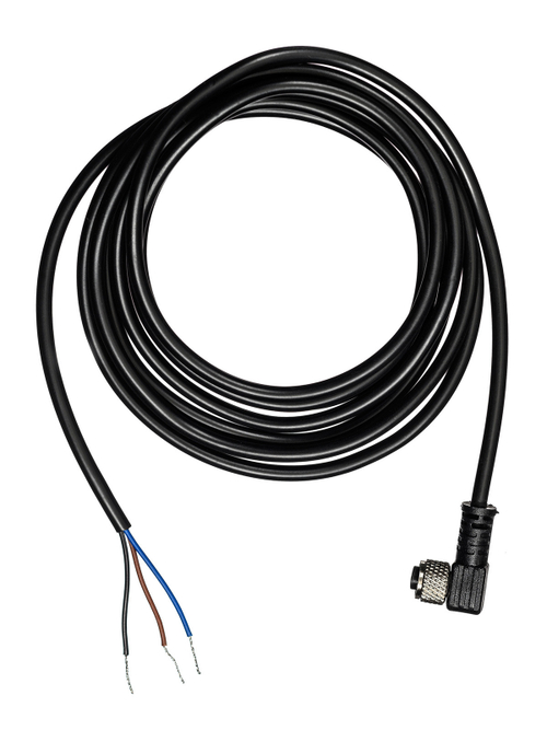 Кабель с разъёмом 2 метра. Разъём M8 угловой. 3-pin KJT-J8A3-LY