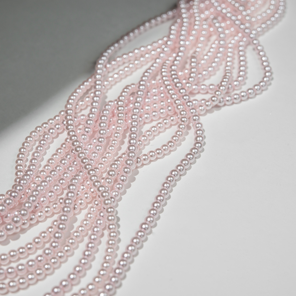 Хрустальный жемчуг, оттенок "Baby pink", шар 3,1мм