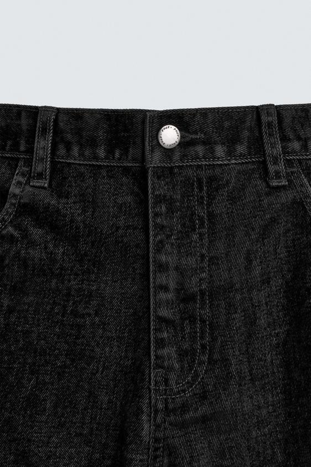 ZARA ВЕЛЮРОВЫЕ БРЮКИ RELAXED FIT, ЧЕРНЫЙ