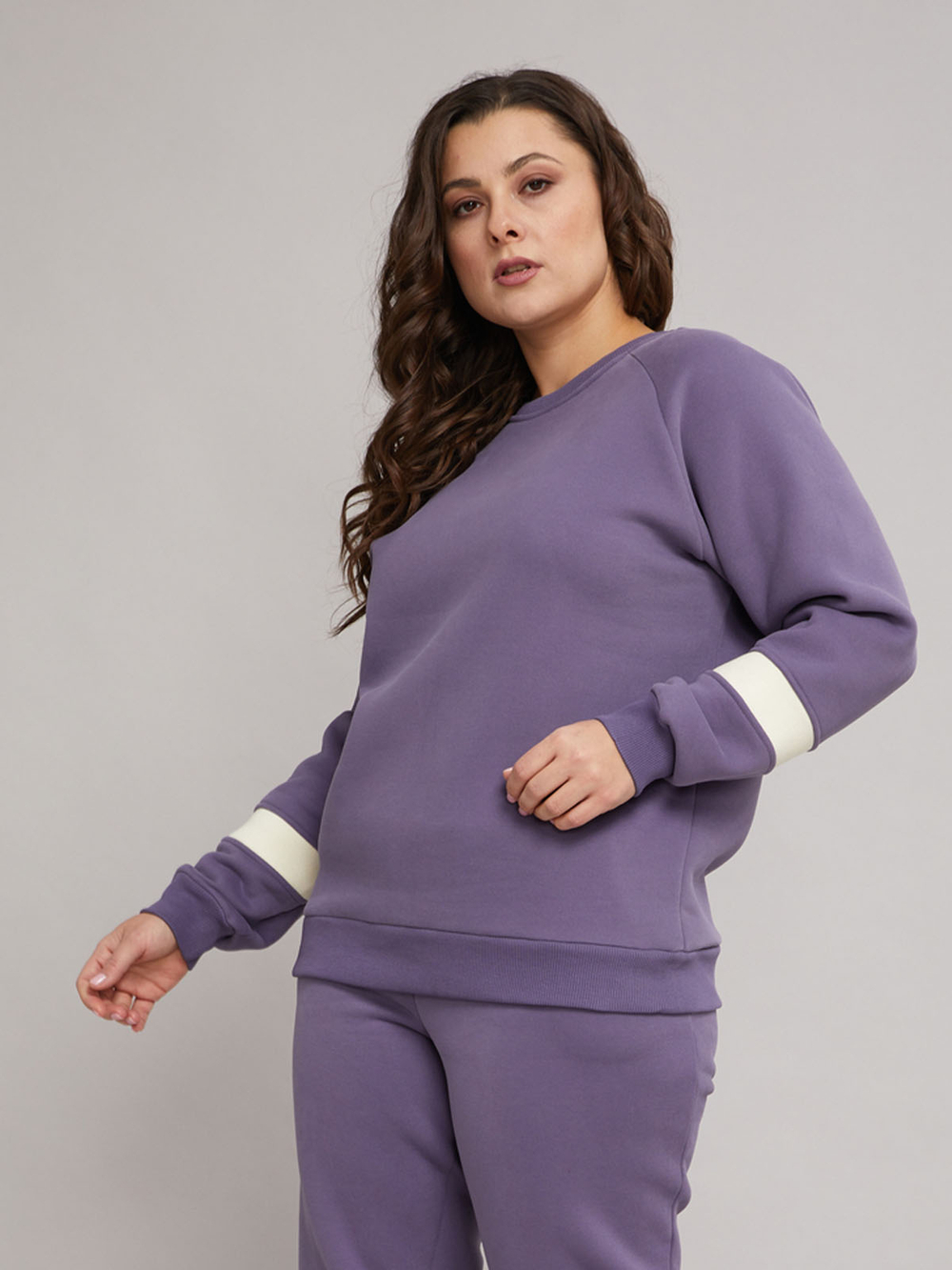 Толстовка Кофн-042Х/лиловый