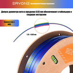 Пластик Eryone Silk PLA Tri-Color 1.75mm, 1KG/roll Red & Yellow & Blue