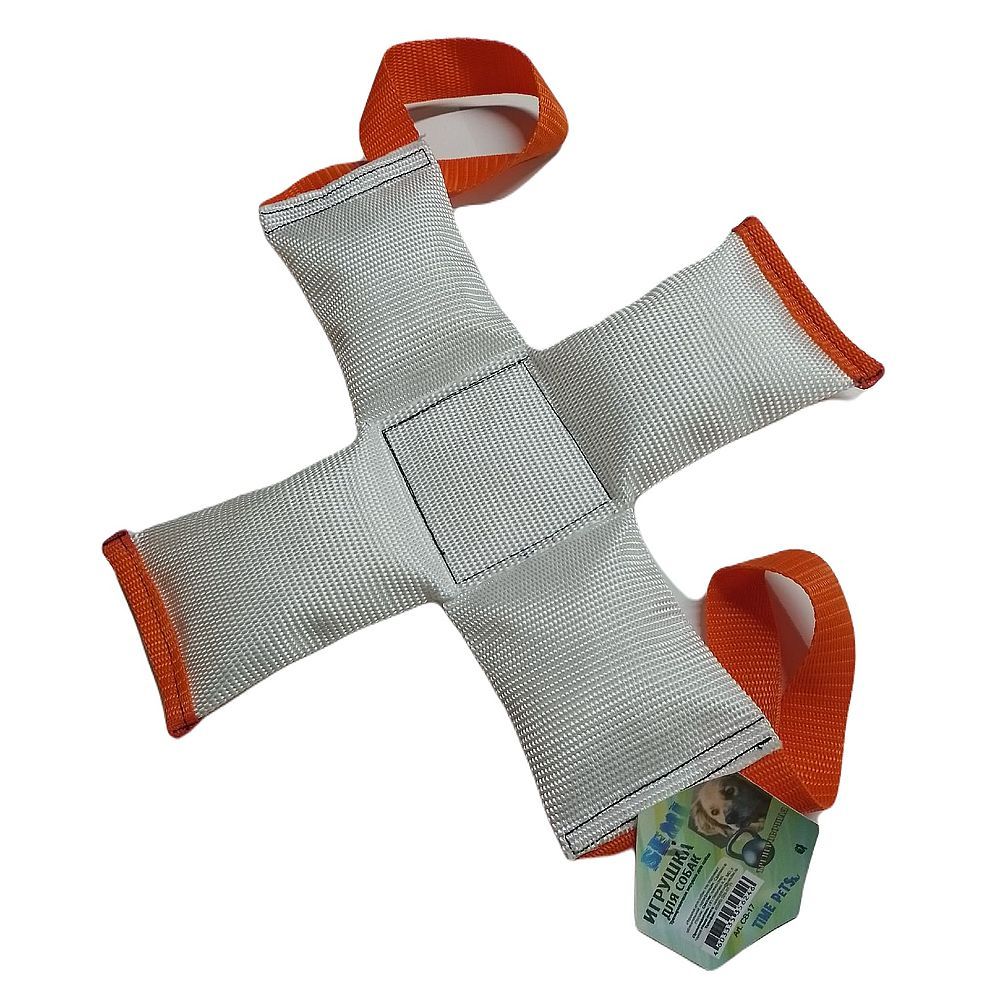 Тренировочная игрушка для собак SEMI Х-образная с двумя ручками 15см СВ-017