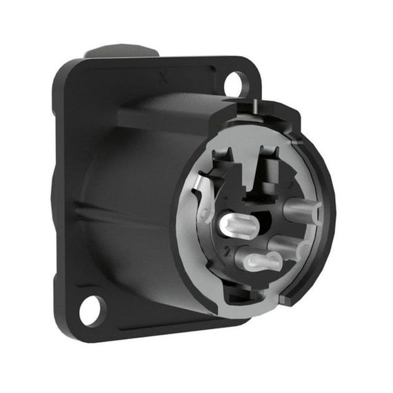 Seetronic MK4F2C-B Панельный разъём XLR тип D, "мама", 4-контактный