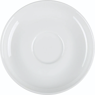 Блюдце «Белая» Принц;фарфор;D=120,H=17мм;белый (Цвет: белый)