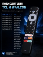 Пульт ДУ для телевизора TCL RC902V FMR5 SMART TV ( ) IVI ,OKKO, MEGOGO, Кинопоиск , NETFLIX с голосовым управлением PDU0002