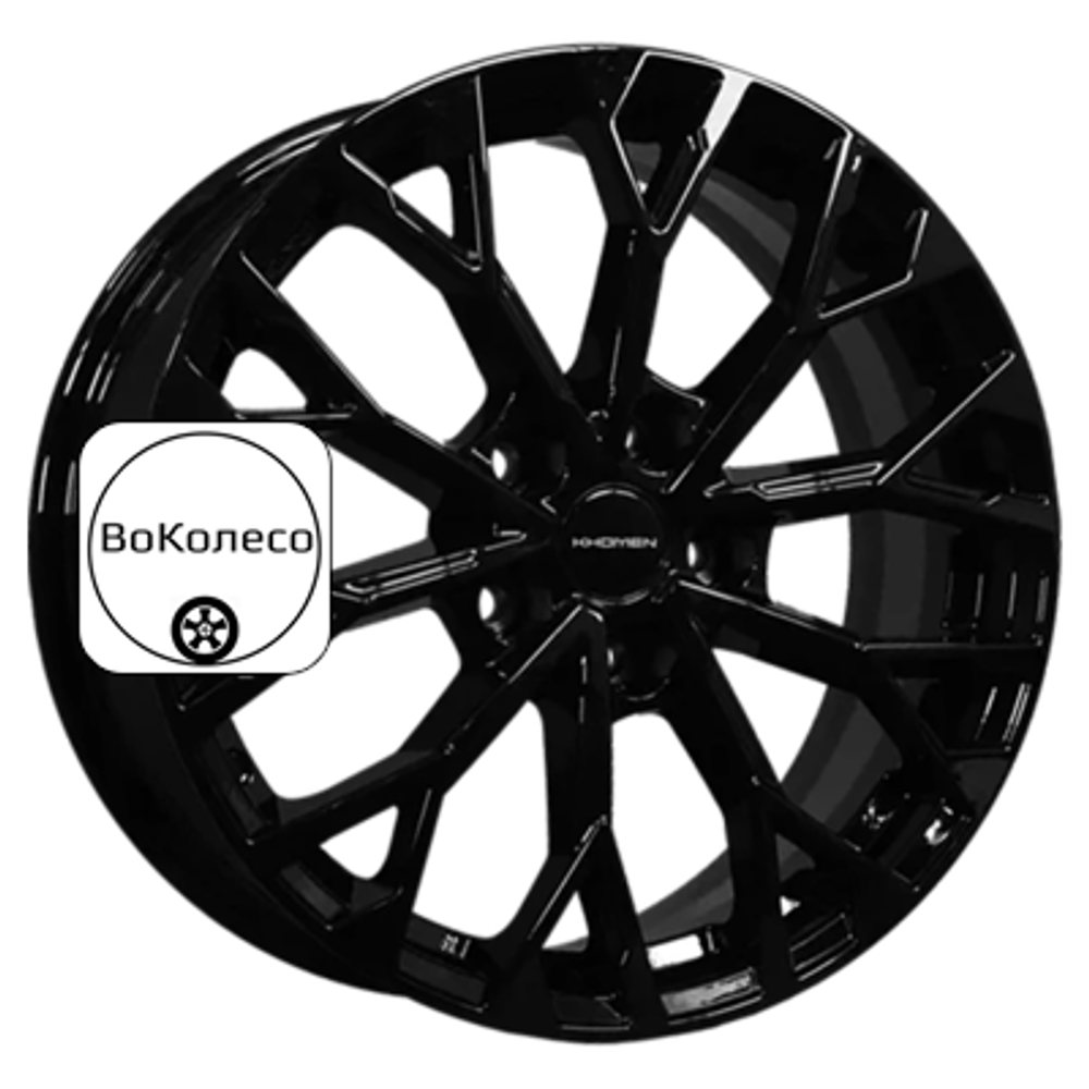 7x17/5x114,3 ET47 D66,1 KHW1718 (Nissan Juke F15 [14..20]) Black Khomen Wheels