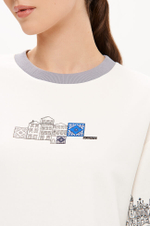 23350 Свитшот женский (молочный)