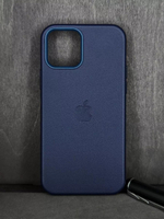 Кожаный чехол Leather Case iPhone 13, Violet Темно-Синий