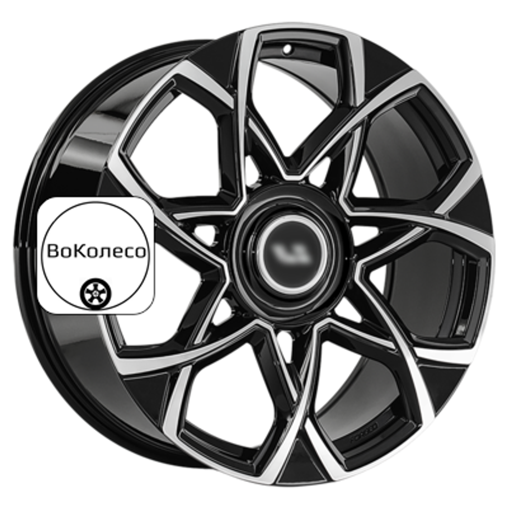 9,5x22/5x120 ET40 D62,6 LS FG59 BKF (конус, Колпак+лого) LS Forged