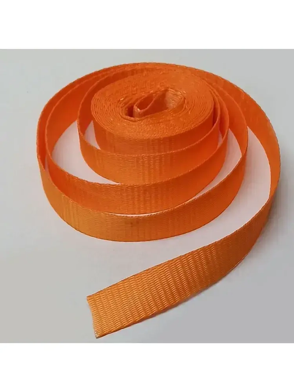 Стропа ременная 25мм оранжевая полиэфирная 2т лента для стяжных ремней 10м