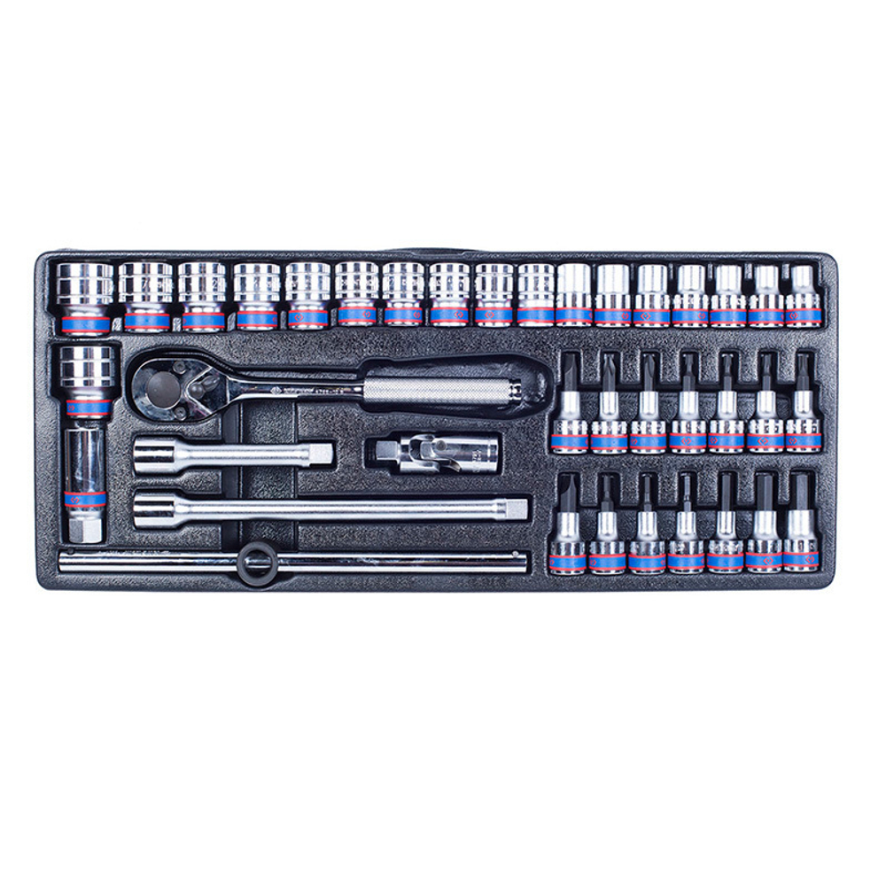 KING TONY (901-069MR01) Набор инструментов универсальный, выдвижной ящик, 69 предметов