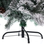 Елка «Заснеженная принцесса» 180 см, ПВХ, леска, резина с белым напылением (838 веток)