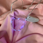 Светодиодная гирлянда, 1м, 10 лампочек