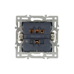 Механизм выключателя двухклавишный непроходной SWT-MK02-PL-GR (250V, 16A) (Arlight, -) 043726