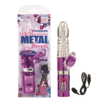 Перезаряжаемый фиолетовый вибромассажер PRINCESS JEWELS - 13,5 см. (Цвет: фиолетовый)