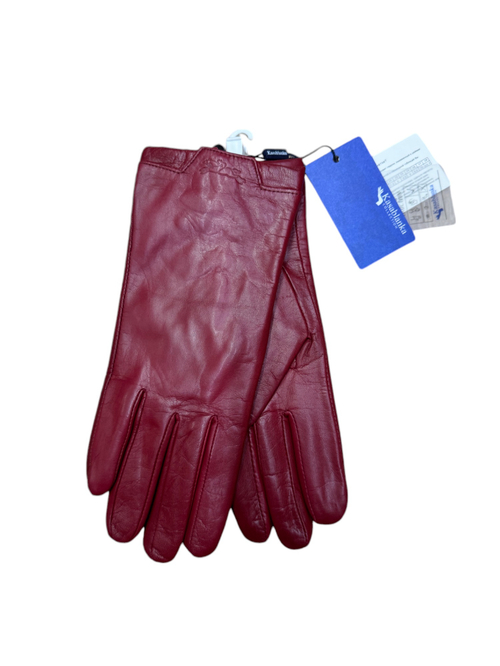 Перчатки.Женские.Кожаные.Люкс качества. Подклад: трикотаж-шерсть.5 шт в упаковке.